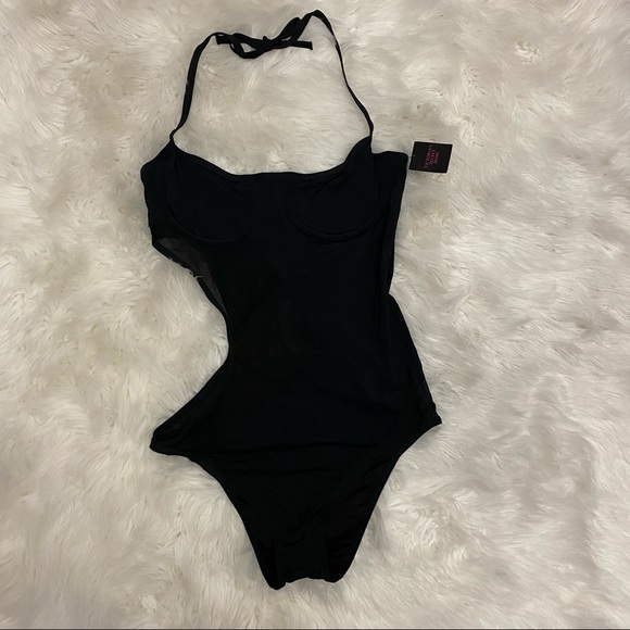 Victoria’s Secret | swim black one piece mesh cut out - Picture 3 of 6